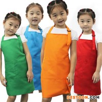 New Kids Cleaning Apron Children Kitchen Cooking Baking Painting Art Keep Clean Pocket Bib Apron