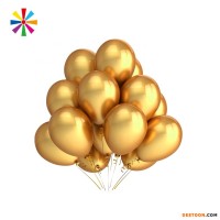 Wholesale Stand Latex Gold Metal Color Ballon Balloon