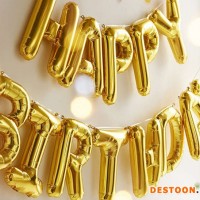 Happy Birthday Letter Helium Foil Balloon For Party Decoration