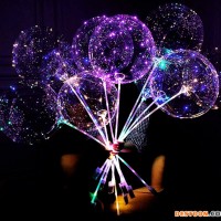 Hot Selling 18 Inch High Quality Transparent Party Decoration Toy Led Bobo Balloons