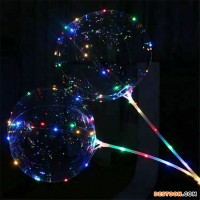 Tf New Design 18 Inch Led Tpu Clear Bobo Balloon Bubble Ballons With Led String Lights Ce En71 Certi