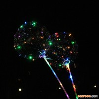 Colorful Led Bobo Bubble Light Luminous Balloons For Party Decoration