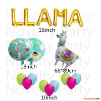 2019 New Hot Giant Llama Birthday Party Balloon Llama Party Theme Supplies Baby Shower Llama Birthda