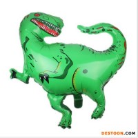 Custom Made Hot Selling Wholesale Cartoon Dinosaur Shaped Foil Helium Balloon For Kids Toy