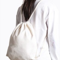 Canvas drawstring backpack bag